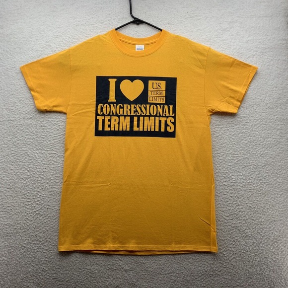 Gildan Other - Gildan T-Shirt Adults Medium M Yellow Elect Congressional Term Limits Government